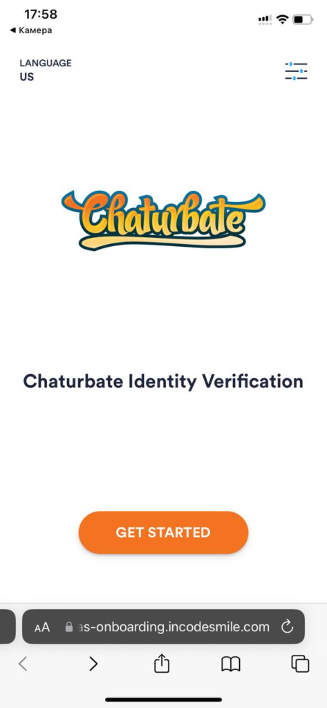 Верификация через QR код Chaturbate